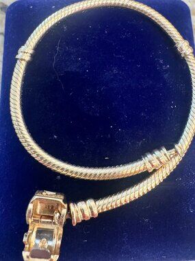 Pandora Moments Snake Chain Bracelet, Yellow Gold